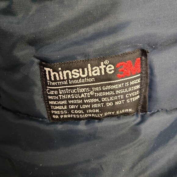 Vintage Men's M Tall Brown Insulated Barn Work Coat Field Jacket Pockets & 3M Th - Picture 3 of 16